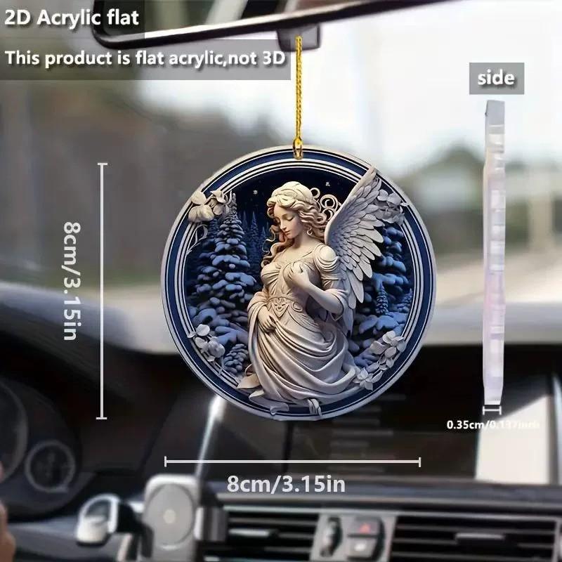 Surface Flat Acrylic Angel Vehicle Decor With Modern Design Accessories For