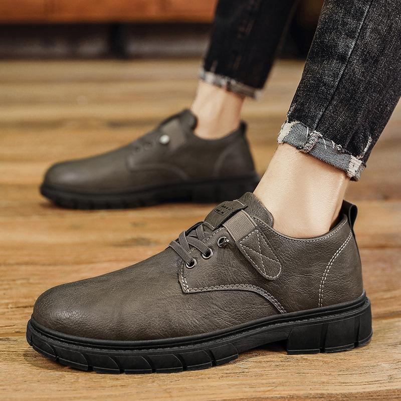 Beliebte Lederschuhe Low-Top Martin Boots Herrenschuhe Casual Britisch Outdoor Neue kleine Lederschuhe Business Casual Herrenschuhe