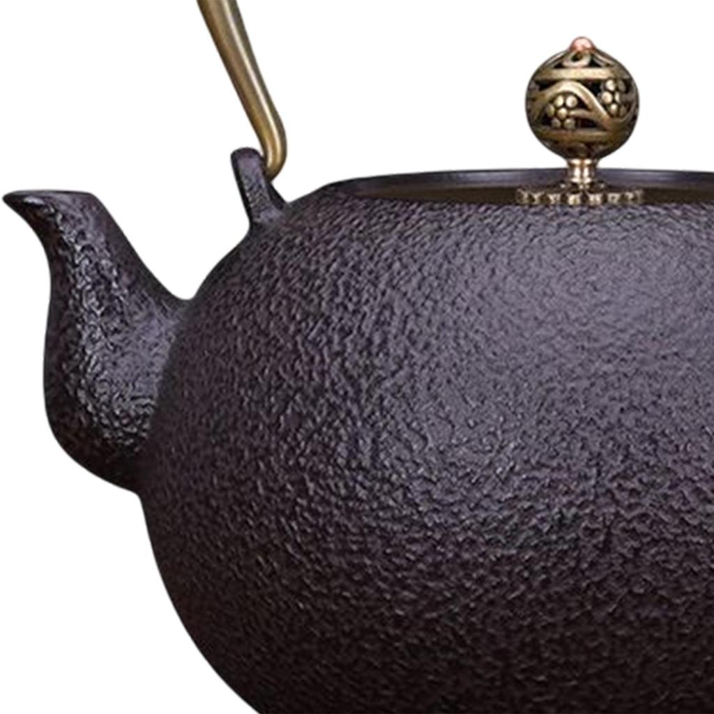 tea Kettle Teapot Japanese Style Durable 1.2L Capacity Anti Scalding Handle Exquisite Decoration for All Stovetop Kitchen