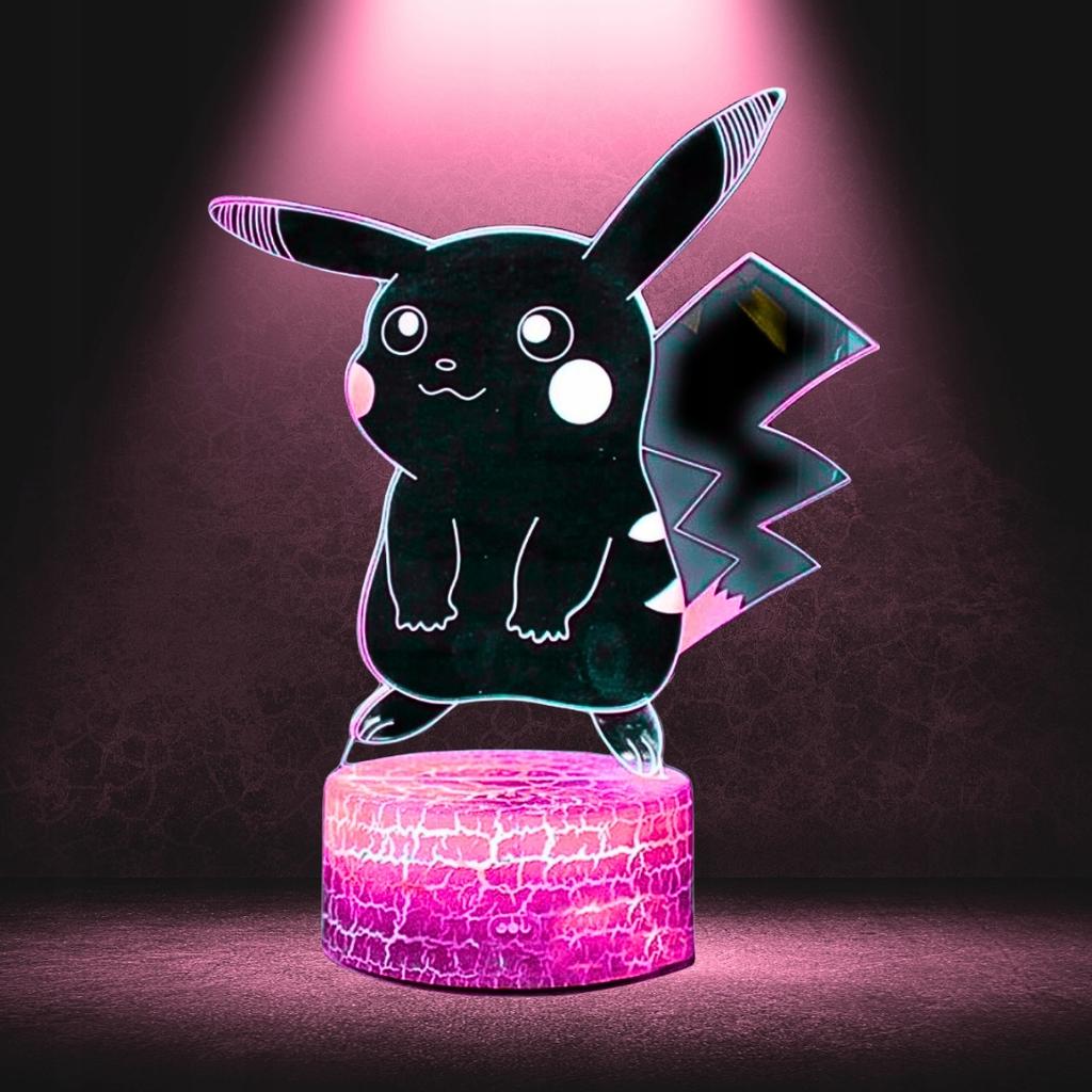 Pokemon Go Pikachu 16 LED 3D Nachtlicht für Kinder + Fernbedienung