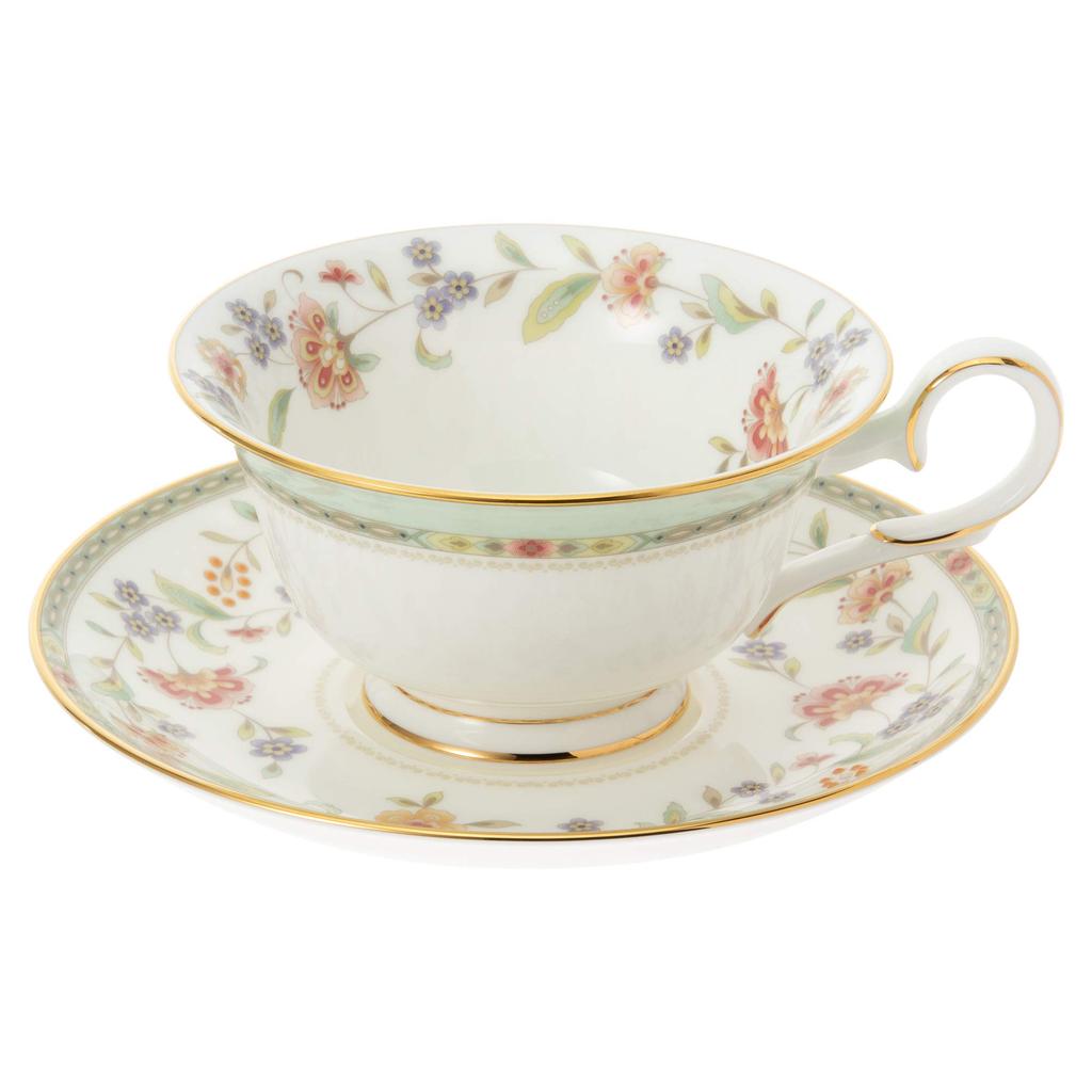 Noritake Kopp & Fat (för både kaffe och te), 215cc, Primrose Benporslin, T50717A/4909