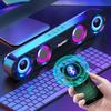 Heimkino-Lautsprecher Echo Wand 3D-Stereo-Funk-Subwoofer RGB-LED-Bunter Blitz Barra De Sonido Para TV Bluetooth-Lautsprecher