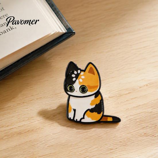 Decorative Clothing Pin Cartoon Cat Brooch for Clothing, Enamel Kitten Alloy Badge Backpack Decoration Pins Pin, Backpacks Hats Scarves Accessory,