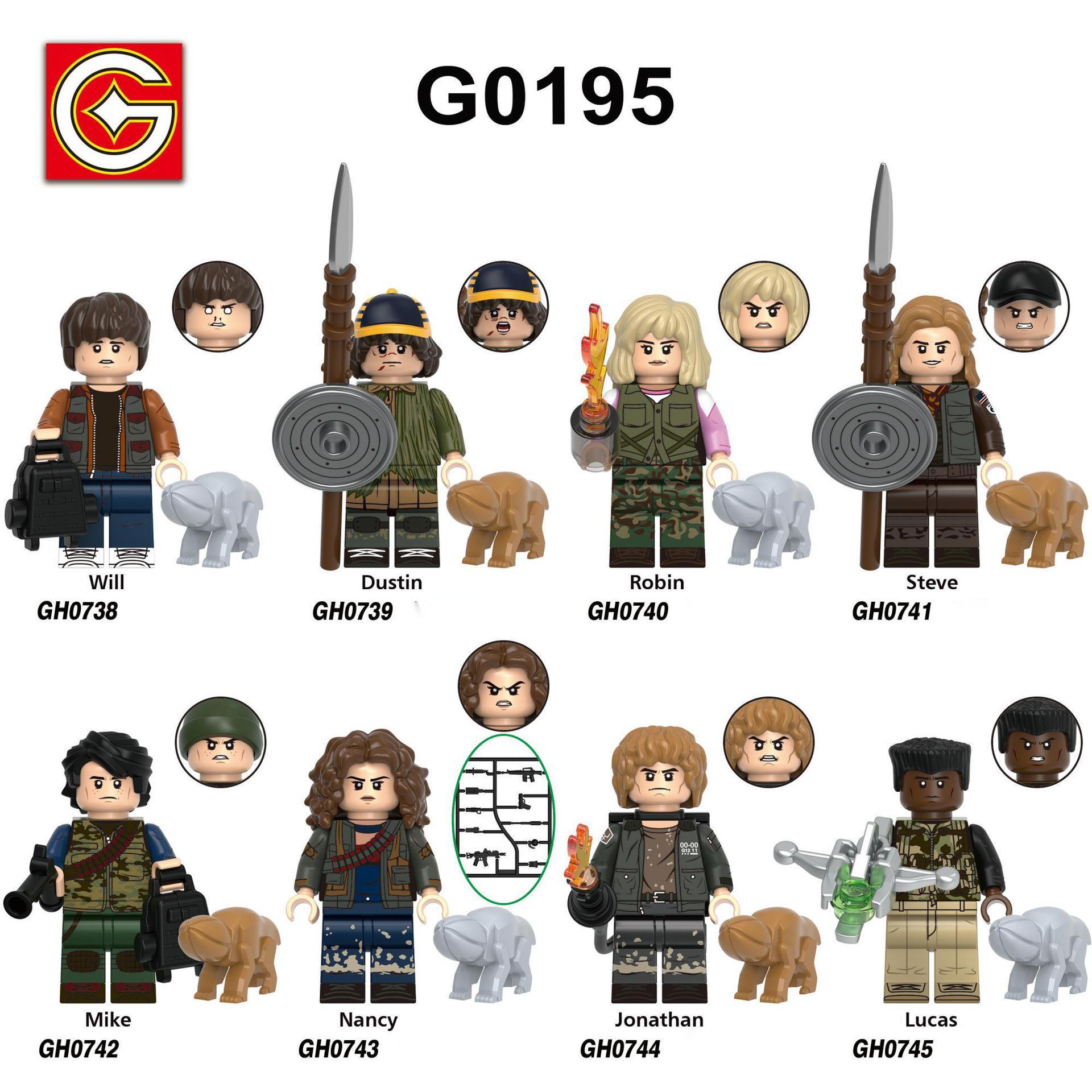 Strange Series Story Building Blocks Figures - Model G0195 GH0738-0745