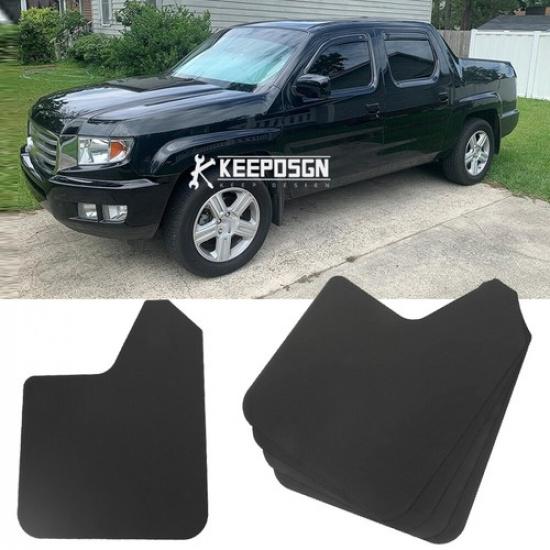 For Honda Ridgeline 4PCS Front & Rear Black Splash Guards Mud Flaps Mudguard