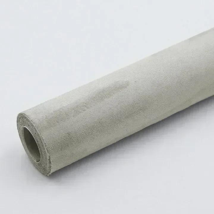 Starke Haftkraft Wildleder Stoff Selbstklebend Samt Umhüllung für Auto Innenraum A/B Säule Türverkleidung Sofa Flickreparatur Schwarzes Leder