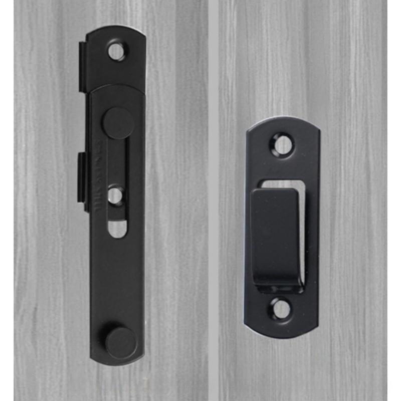 Metal Security Door Latch - Sturdy Heavy-Duty Lock for Barn & Sliding Doors, Anti-Theft Protection, Industrial Strength Hardware,