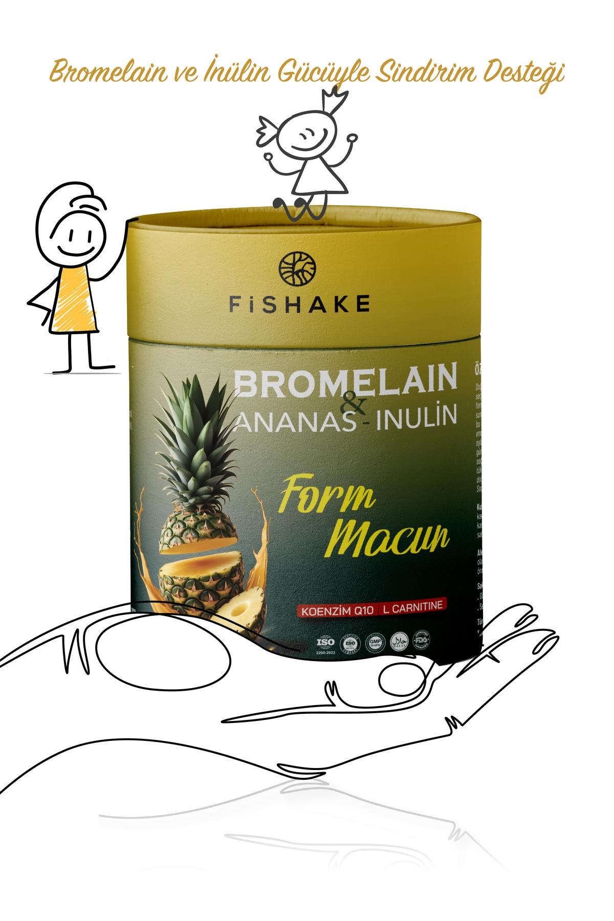 

FiShake Bromelain - Inulin - Pineapple Mixed Herbal Paste (With Coenzyme Q10 - L Carnitine Added) 1 PRC