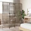 VidaXL Cloison de Séparation 4 Panneaux, Séparateur de Pièce, Écran d'Intimité, Paravent de Salon Chambre, Moderne, Gris 365394
