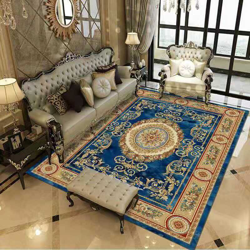 European Style Living Room Carpet Sofa Coffee Table Carpet Large-area Bedroom Bedside Carpet