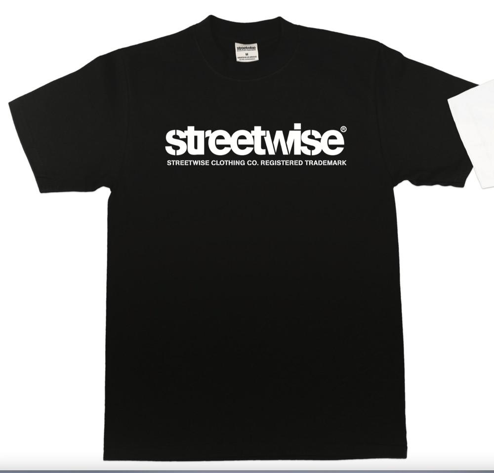 streetwise Stencil Graphic T-Shirt Black & White M-5XL Unisex T-Shirt L