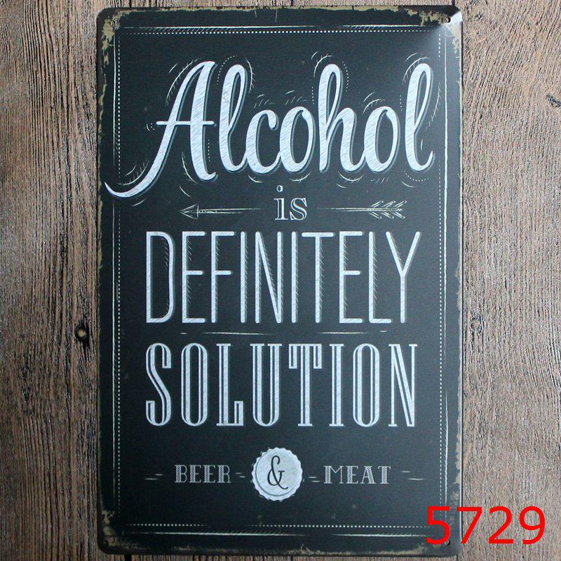 Vintage Cocktail WiFi Tin Sign for Bar, Bedroom, KTV, and Restaurant Décor