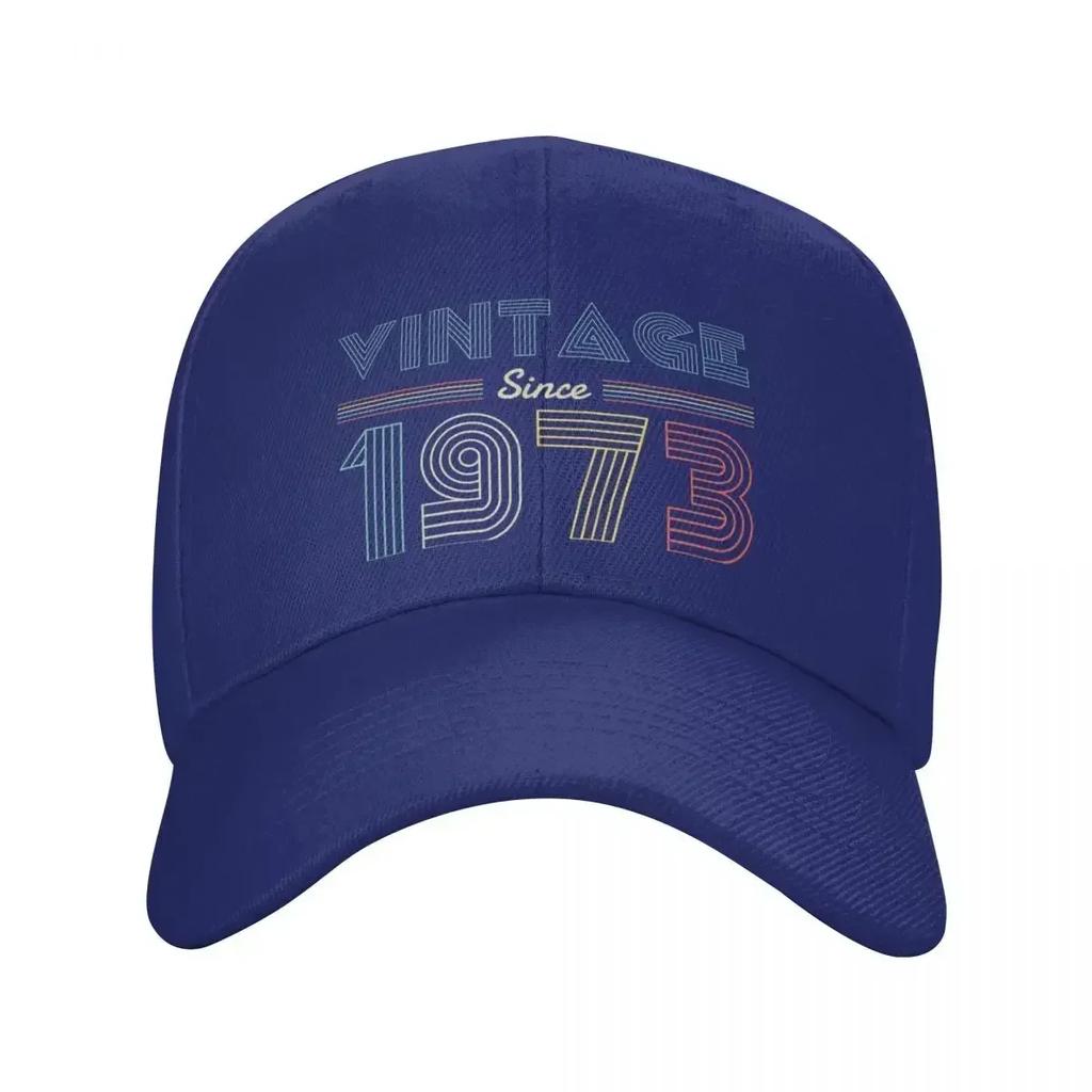 Fashion Vintage Since 1973 50th Birthday Trucker Hat Men Women Personalized Adjustable Unisex Baseball Cap Summer
