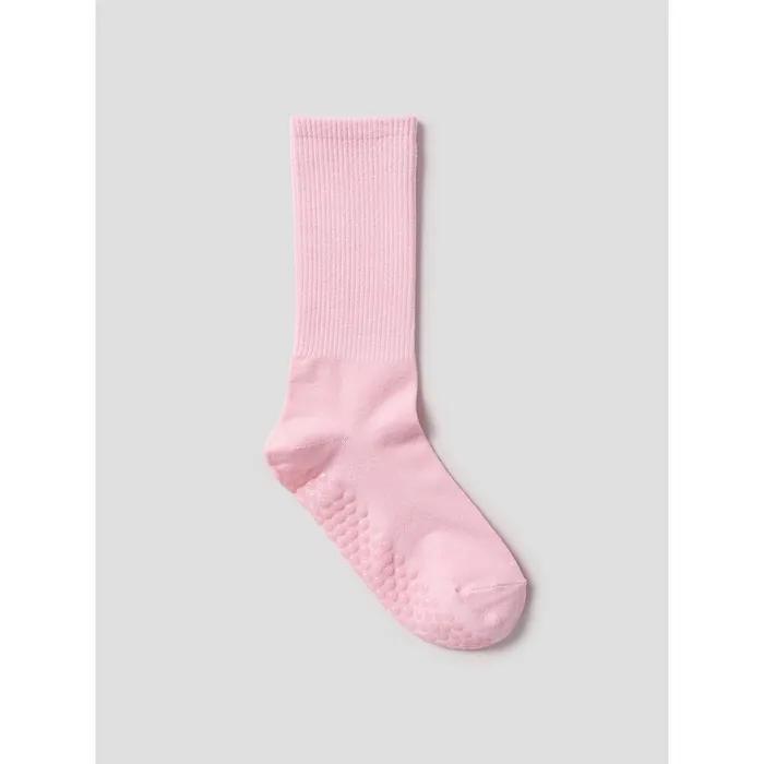 [8 Seconds] Ribbed Non-Slip Socks Light Pink (3561KTAMFY)