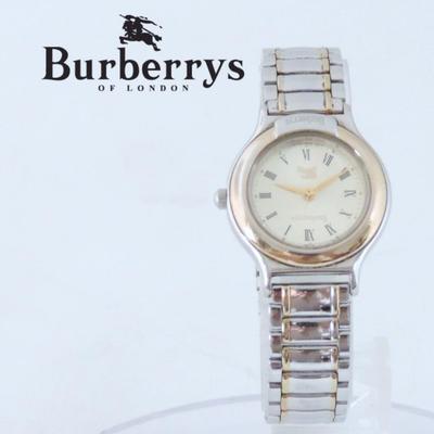 Used BURBERRY Color Block 6031 Ladies Quartz Watch Made by Citizen