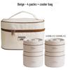 304 Stainless Steel Double-Layer Insulated Lunch Box with Lid for Office Workers & Students