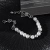 Minimalist Stainless Steel Pearlstyle Bracelet For Women And Men Gift Ideas