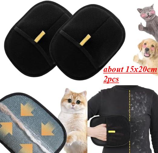 Pet Anti-static Hair Removal Gloves Household Sofa Clothes Brush Double-sided Adhesive Hair Gloves Cat and Dog Hair Care Gloves