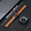 Luxury Titanium Band for Apple Watch Ultra 49mm Series 10 46mm Titanium Orange Strap+case for Apple 9 8 7 6 5 SE Watch 45mm 44mm