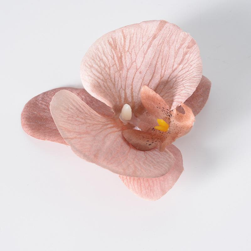 5pcs Simulated Film Butterfly Orchid Flower Head Petals Flower Accessories Headwear Hairclip Handmade Wedding Gift Decoration