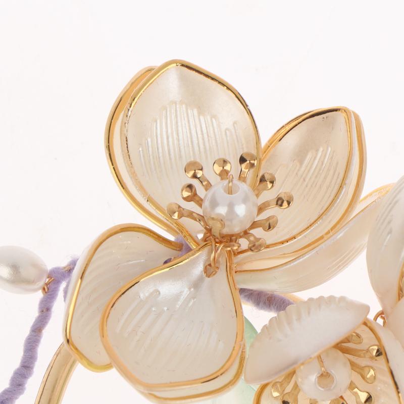 1Pcs Cool Jade Orchid Flower Hairpin For Women Chinese Style Flower Hair Stick Handmade Jewelry Hair Accessory Hanfu Hair Comb