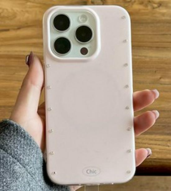 

Rhinestone Magnetic Full Coverage Case for iPhone 17 & 16 Pro Max, Protective Cover with Cartoon Stand Apple 16 Pro Max