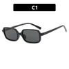 Women'S Simple And Versatile Sunglasses Personalized Street Photography Square Small Frame Uv400 Protection Shades Glasses