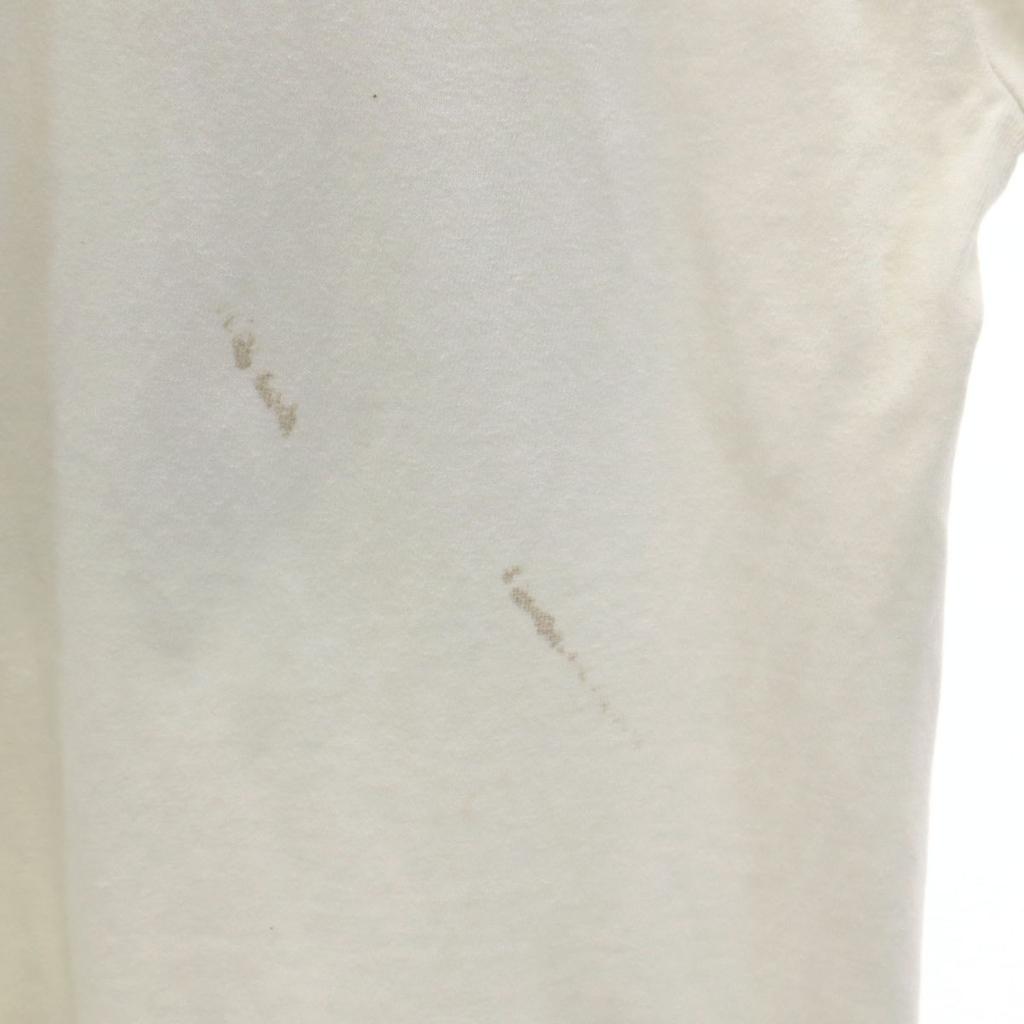 anvil 90s Old animal print Short sleeve T-shirt white Men's Used