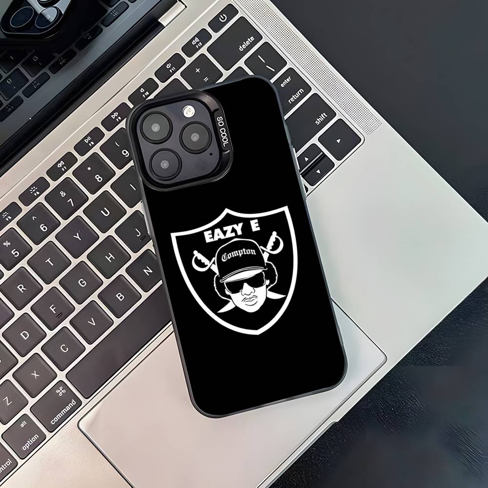 Rapper E-Eazy E Phone Case For iPhone 16,15,14,13,12,11,Pro,XS,Max,Plus,Mini,SE4,E Black Matte Shockproof Cover