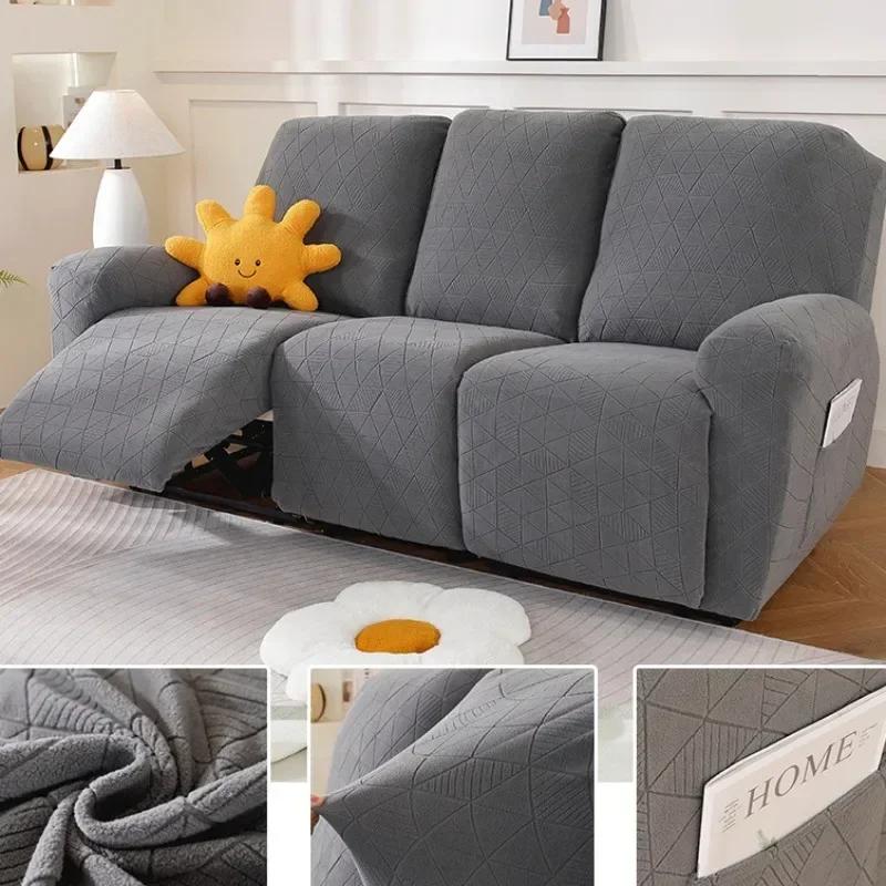 Recliner Sofa Cover Non-slip Massage  Sofa Cover All-inclusive Lounger Single Seater Couch Sofa Slipcover Armchair Cover