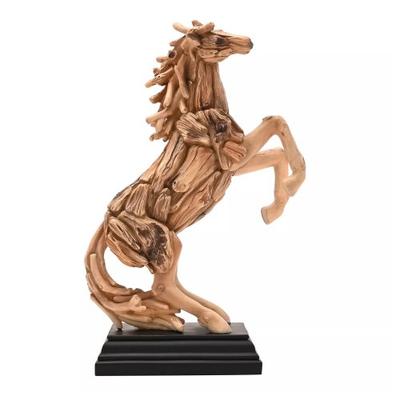 Naturecraft Driftwood Collection Rearing Horse Figurine