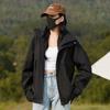 Spring and Autumn Couple Outdoor Splicing Contrasting Color Jacket Windproof Waterproof Loose Thin Men's and Women's Jacket