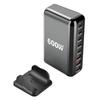600W GaN Charger Hub Multi Ports QC PD USB C Fast Charging Station Adapter Compatible for IPhone 16/15/14 IPad MacBook Laptop