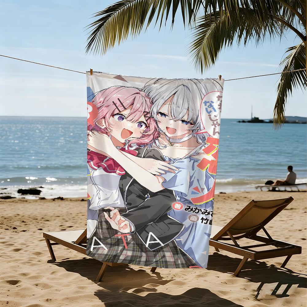 No F-freaking Way anime L-lover-r Towel Beach Quick Dry Soft U-unless Pool Towels Gift for Travel Gym Shower Camping sports