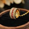Round Small Waist Pendant Necklace Fashion Light Luxury Collarbone Chain Niche Versatile Item Decoration