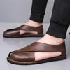 High Quality Casual Leather Men Sandals Italian Business Casual Flat Designer Shoes Summer Hollow Out Non-slip  Comfy Sandalias