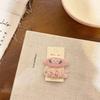 1 Pair Hairpins Rounded Edges Metal Stable Grip Hand-Embroidered Flower Pattern Wide BB Clip Side Bang Hair Accessories