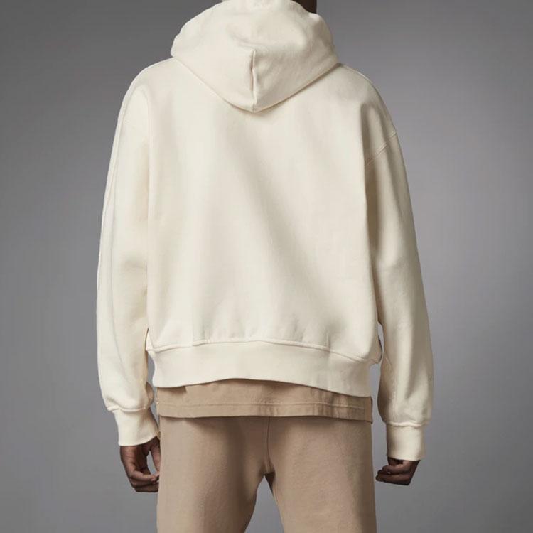 Adidas Originals Trefoil Blue Version Series Cotton Hooded Pullover Sport Sweatshirt Men Sweatshirt White H23138