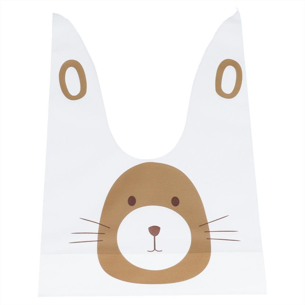 50PCS Bunny Sheep Mouse Print Treat Bags Long Ear Gift Packaging Bags  Qingtuan Snack Gift Packaging