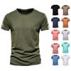 Fashion Slim Fit Mens T Shirt 100 Percent Cotton Short Sleeve Tee Brasil Design Solid Color Tops For Men