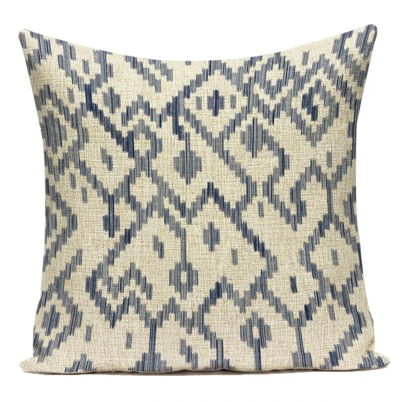 Polyester Boho Geometric Mandala Flowers Decorative Pillows Sofa Home Bedroom Cushion Cover Pillowcase