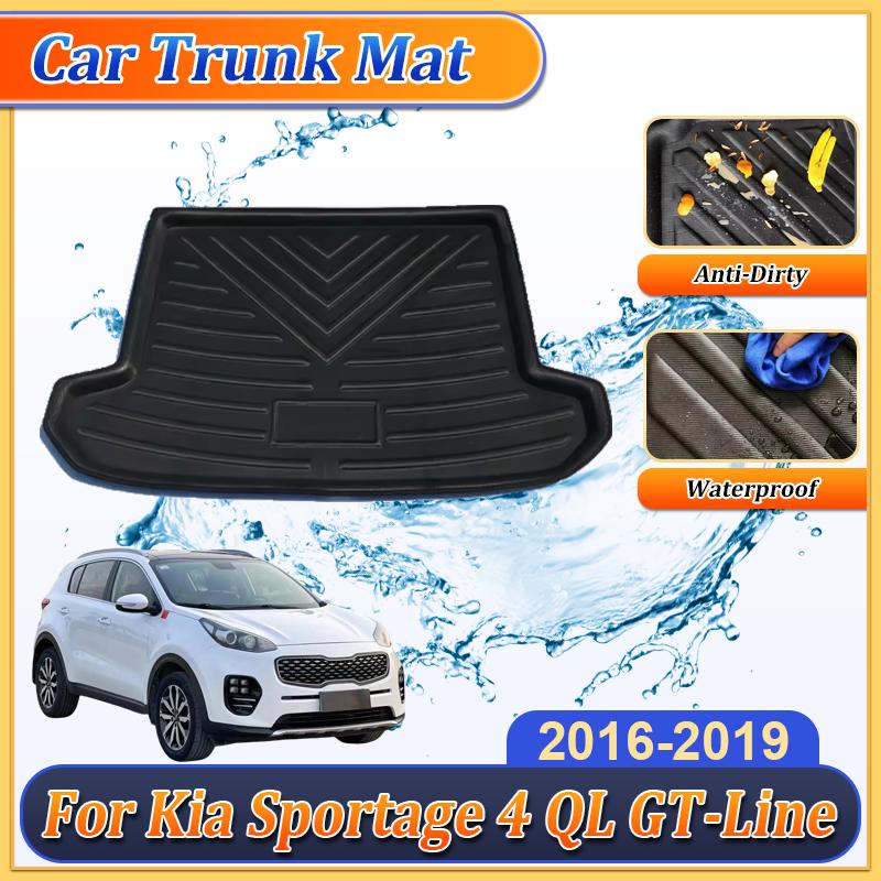 For Kia Sportage 4 QL GT-Line 2016- EVA Car Rear Trunk mat Anti-Slip Waterproof Protective Storage Pad Carpet Accessories