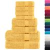 VidaXL Ensemble de Serviettes de Qualité Supérieure 8 pcs, Essuie-mains, Serviettes de Douche, Draps de Bain, Serviettes 137542