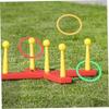 TOBBOMEY 48 Pcs Thick Plastic Toss Rings, Random Colors, Tossing Game for Kids and Adults, Indoor Outdoor Party Carnival