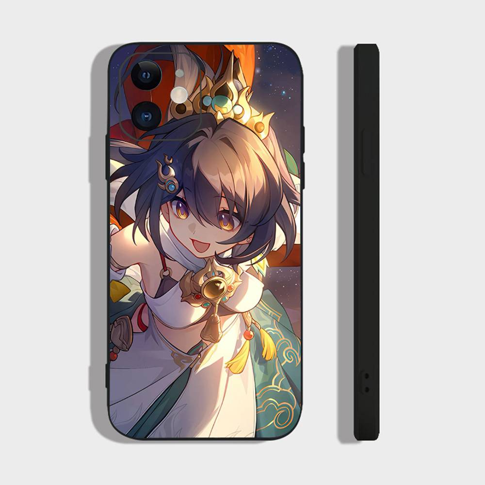 

Yunli Animated Game Honkai Star Rail Phone Case For IPhone 17 Air 16 15 14 13 Pro Max 11 12 Black Silicone Cover IPHONE 14PRO
