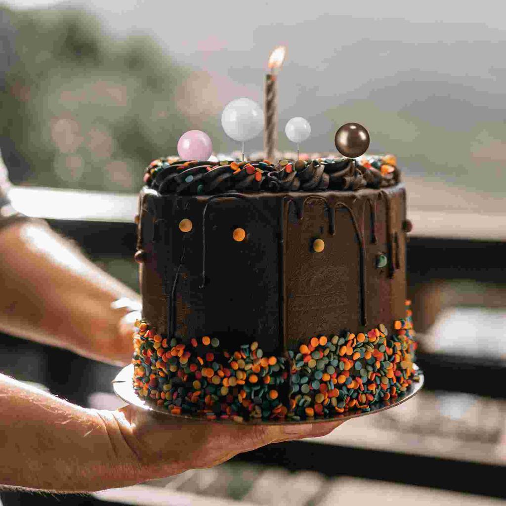 50Pcs Colorful Cake Decoration Sticks for Birthday Party Baking Supplies Cake Topper Decorations Balloon Toppers