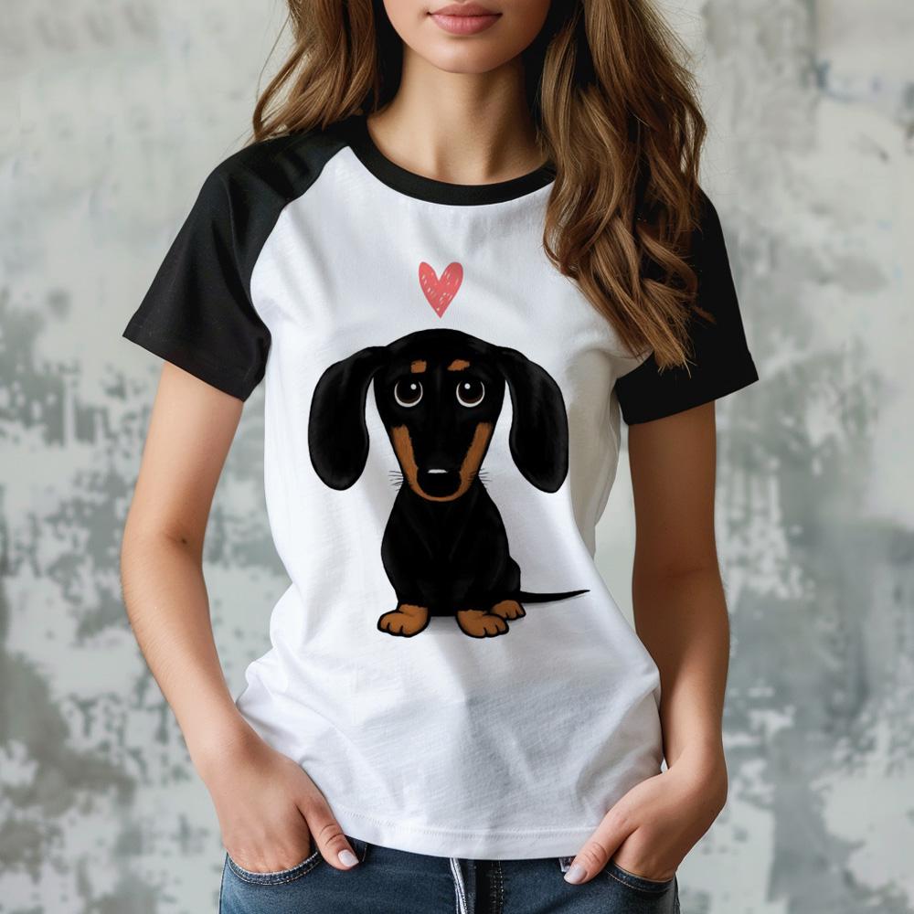 

T-shirt women s Harajuku funny top-level girl pattern clothing, fashionable and versatile top XXS
