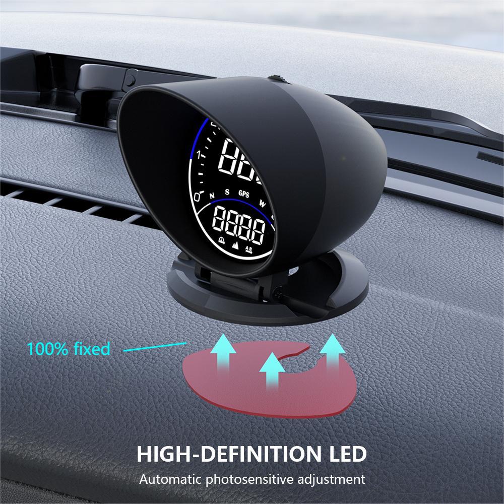 ZQKJ G6 HUD GPS-System für alle Autos Head-Up-Display Digitaler Tacho Auto-Elektronik-Zubehör Geschwindigkeitsalarm LCD-Bildschirm