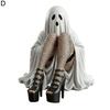 Lady Ghost Figurine Seductive Ghost Statue Resin Sexy Female Ghost Collectible Ornament for Halloween Desk Mantel Decor