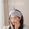 Big Nose Hair Band with Coral Fleece Face Wash Headband Girls Makeup Remover Mask Hair Cover Cute Headscarf